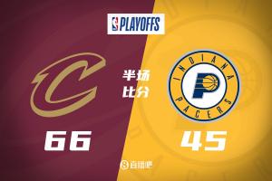 🔥篮板抢爆！第二节净胜21分！骑士半场领先步行者21分！