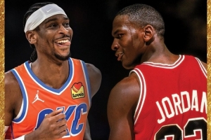 亚历山大以50%+命中率场均得至少32分6助 NBA历史第二人&比肩乔丹
