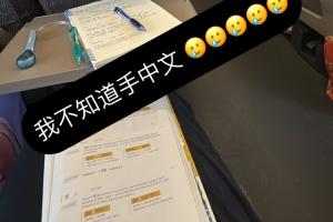 嫂子还得多练🤣塞鸟妻子高铁上学中文：我不知道“手”中文😪